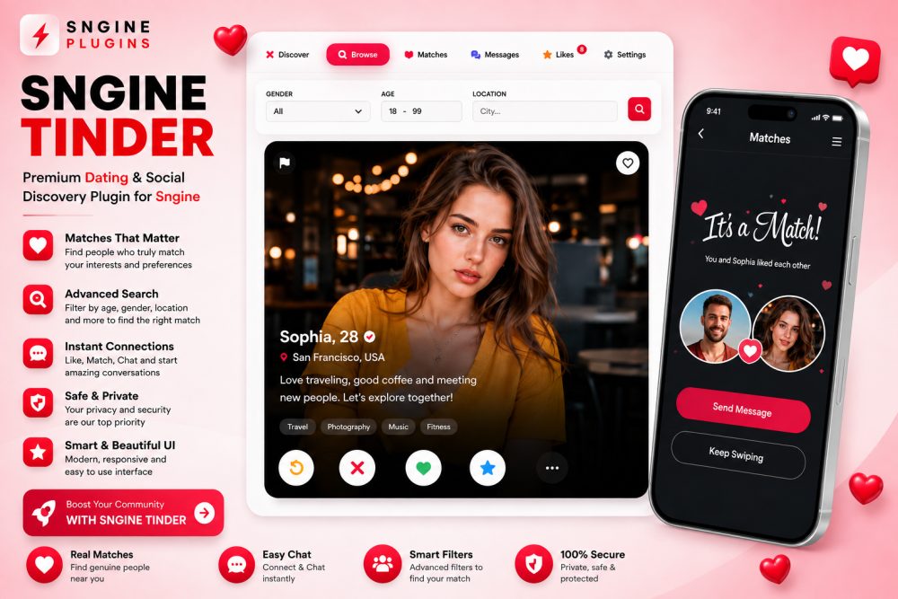 Sngine Tinder PLugin